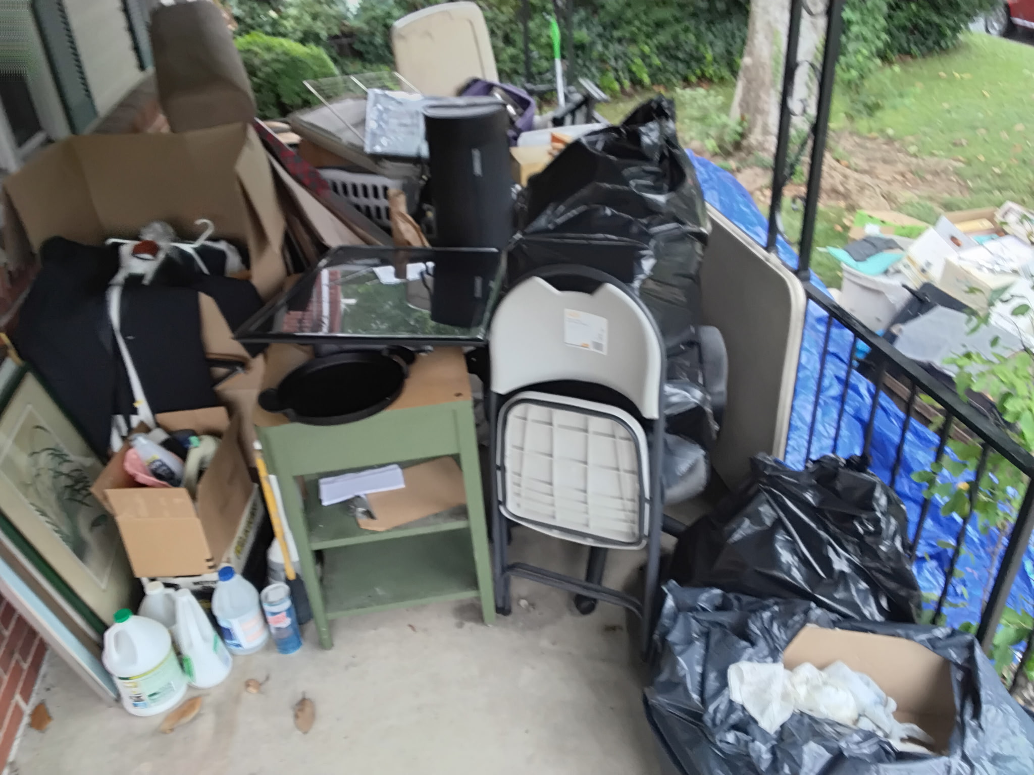 Residential junk pickup and trash bags staged for hauling Rockville, MD Residential junk pickup and trash bags staged for hauling Rockville, MD