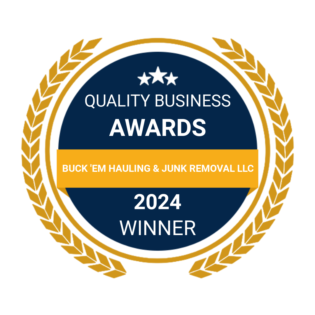 Quality Business Awards 2024 Winner — Buk'em Hauling 2024 Quality Business Awards winner badge for Buk'em Hauling & Junk Removal LLC